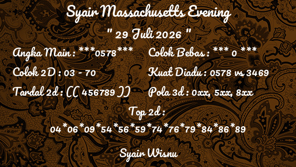 Syair Wisnu - Syair Massachusetts Evening