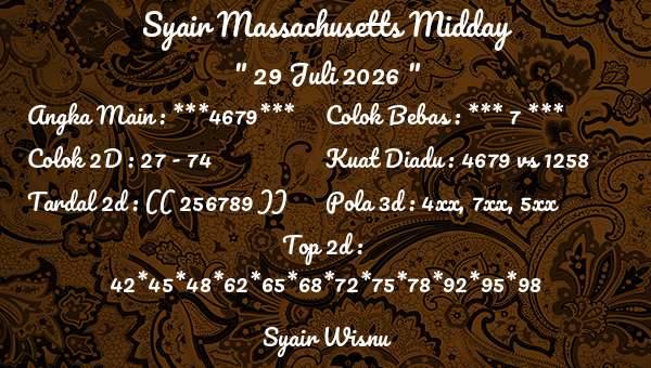 Syair Wisnu - Syair Massachusetts Midday