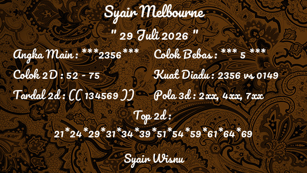 Syair Wisnu - Syair Melbourne