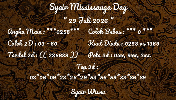 Syair Wisnu - Syair Mississauga Day