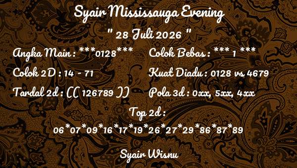 Syair Wisnu - Syair Mississauga Evening