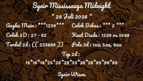 Syair Wisnu - Syair Mississauga Midnight