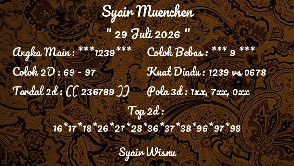 Syair Wisnu - Syair Muenchen