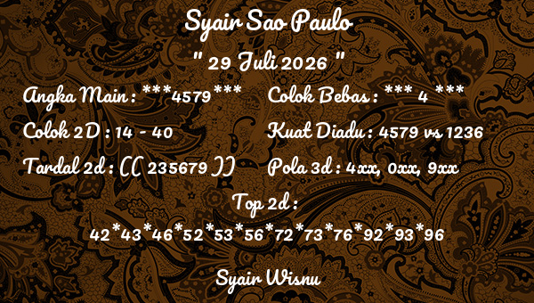 Syair Wisnu - Syair Sao Paulo