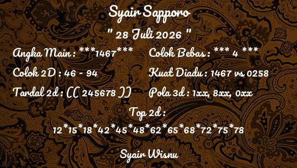 Syair Wisnu - Syair Sapporo