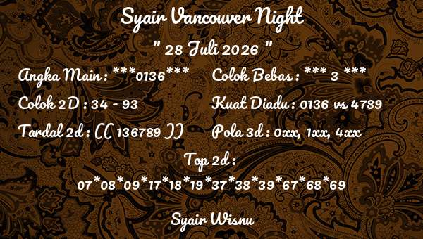 Syair Wisnu - Syair Vancouver Night