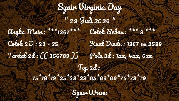 Syair Wisnu - Syair Virginia Day