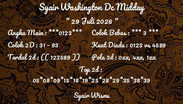 Syair Wisnu - Syair Washington Dc Midday