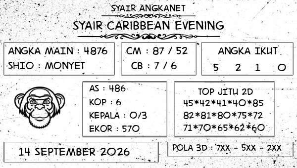 SYAIR ANGKANET - Syair Caribbean Evening
