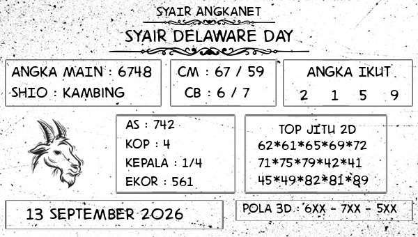 SYAIR ANGKANET - Syair Delaware Day