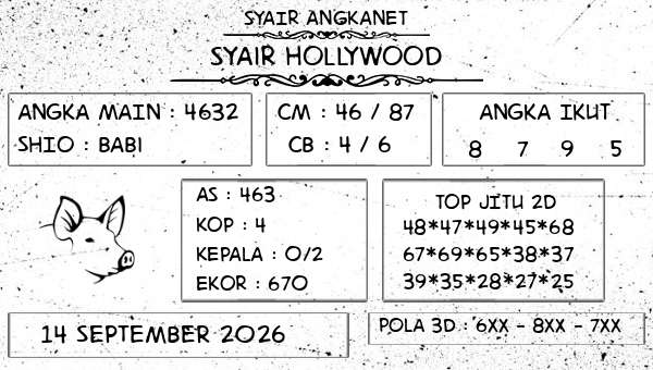 SYAIR ANGKANET - Syair Hollywood