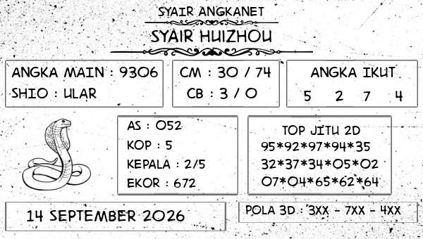 SYAIR ANGKANET - Syair Huizhou