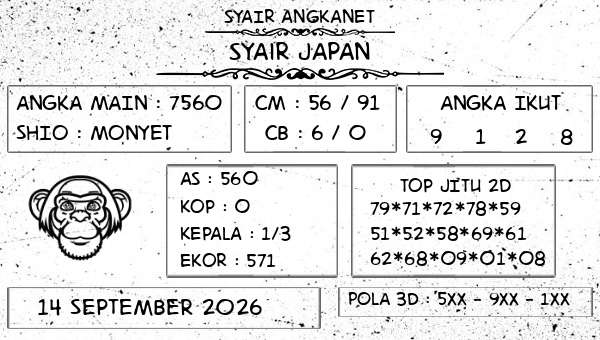 SYAIR ANGKANET - Syair Japan