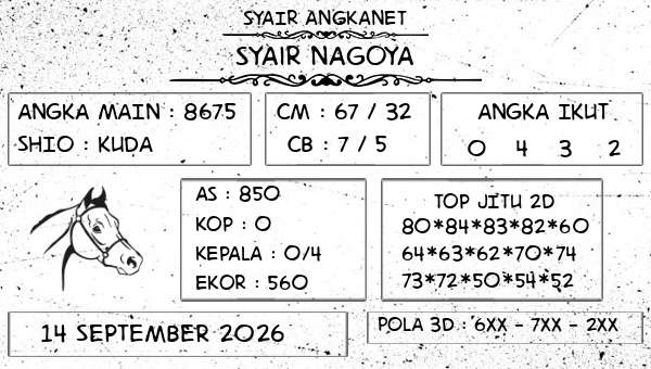 SYAIR ANGKANET - Syair Nagoya