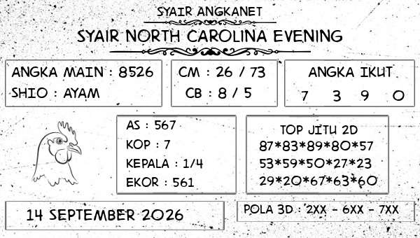 SYAIR ANGKANET - Syair North Carolina Evening