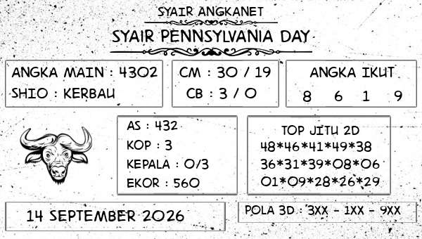SYAIR ANGKANET - Syair Pennsylvania Day