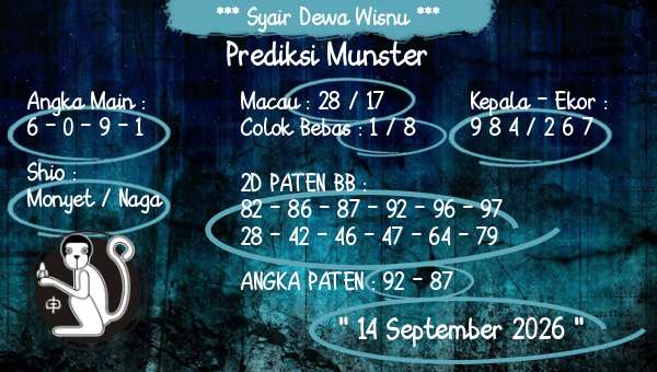 Syair Dewa Wisnu - Prediksi Munster
