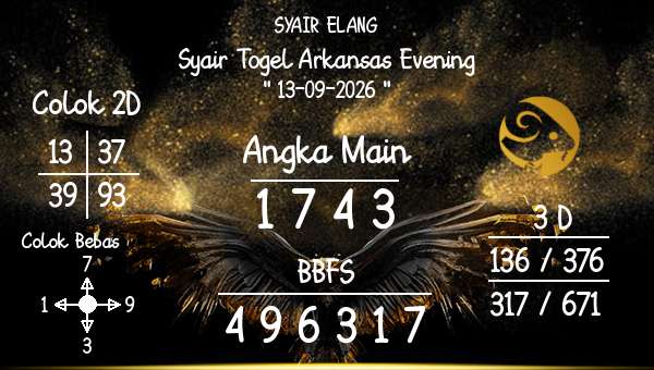 SYAIR ELANG - Syair Togel Arkansas Evening