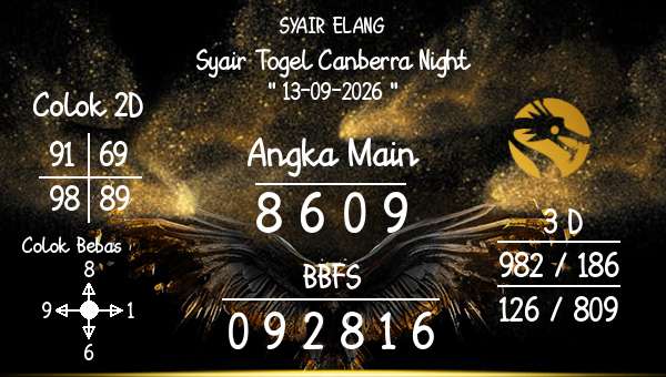 SYAIR ELANG - Syair Togel Canberra Night