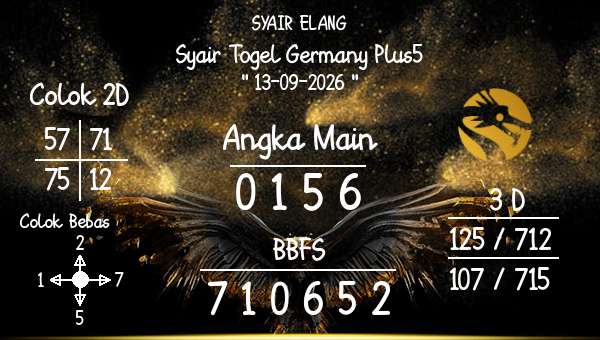SYAIR ELANG - Syair Togel Germany Plus5