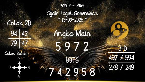 SYAIR ELANG - Syair Togel Greenwich