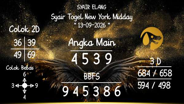 SYAIR ELANG - Syair Togel New York Midday