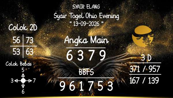 SYAIR ELANG - Syair Togel Ohio Evening