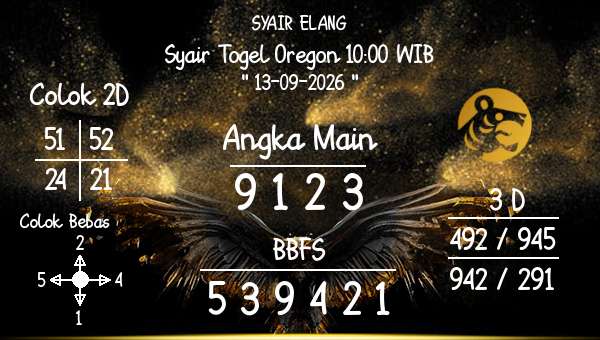 SYAIR ELANG - Syair Togel Oregon 10:00 WIB