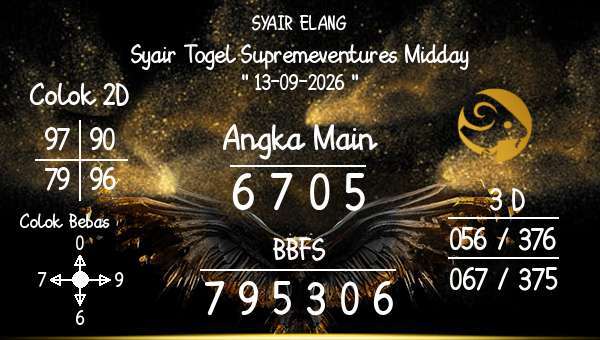 SYAIR ELANG - Syair Togel Supremeventures Midday