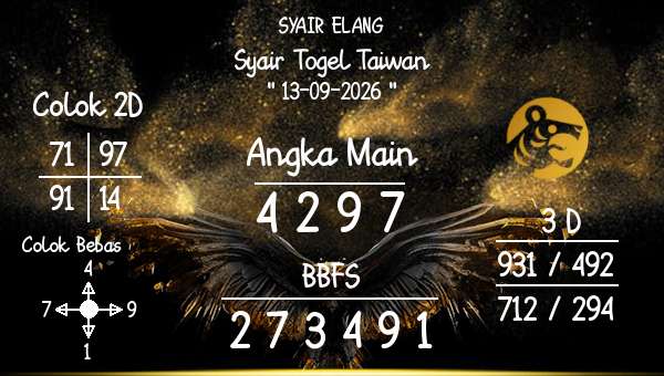 SYAIR ELANG - Syair Togel Taiwan