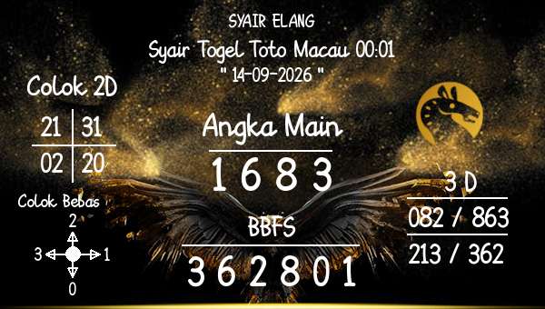 SYAIR ELANG - Syair Togel Toto Macau 00:01