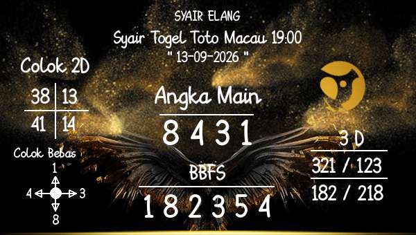 SYAIR ELANG - Syair Togel Toto Macau 19:00