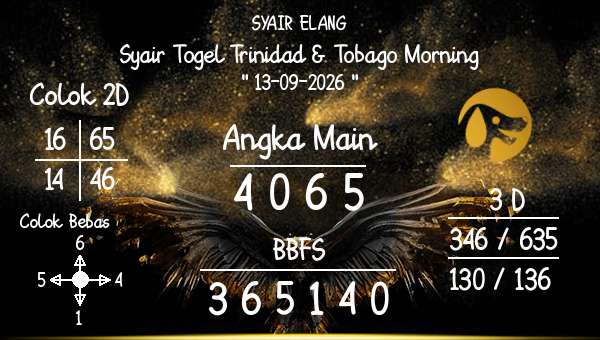 SYAIR ELANG - Syair Togel Trinidad & Tobago Morning