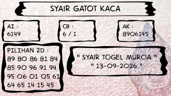 Syair Gatot Kaca - Syair Togel Murcia