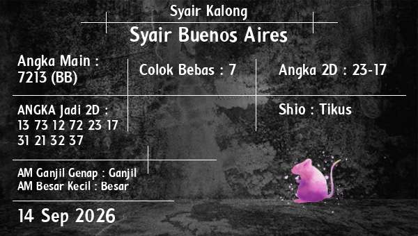Syair Kalong - Syair Buenos Aires