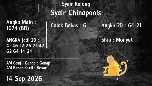 Syair Kalong - Syair Chinapools