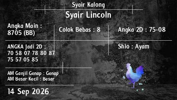 Syair Kalong - Syair Lincoln