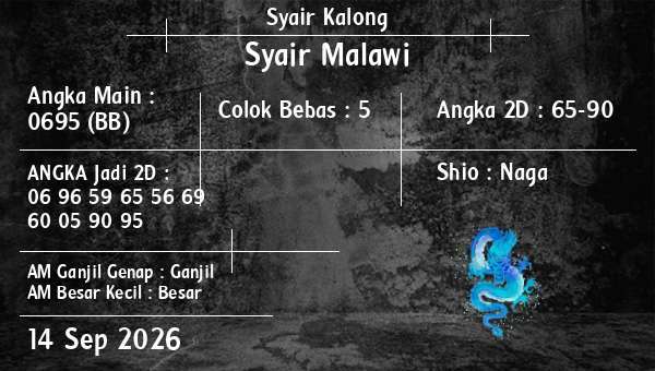 Syair Kalong - Syair Malawi