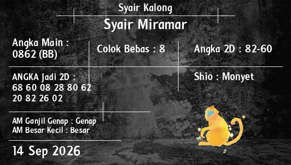 Syair Kalong - Syair Miramar