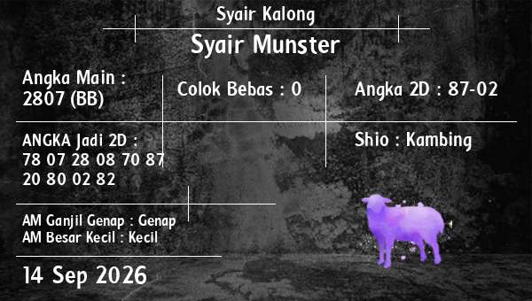 Syair Kalong - Syair Munster