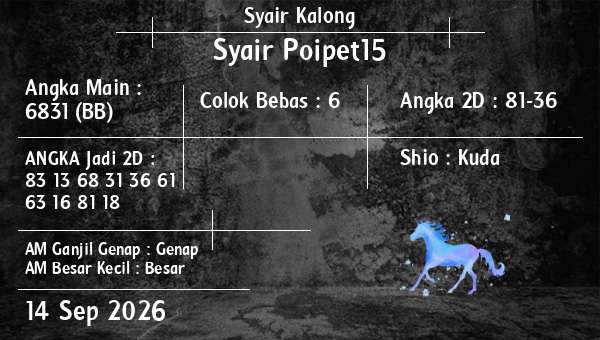 Syair Kalong - Syair Poipet15