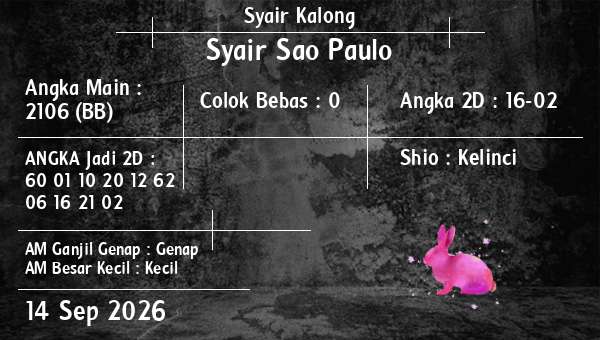 Syair Kalong - Syair Sao Paulo