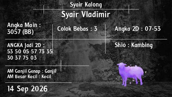 Syair Kalong - Syair Vladimir