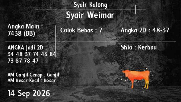 Syair Kalong - Syair Weimar