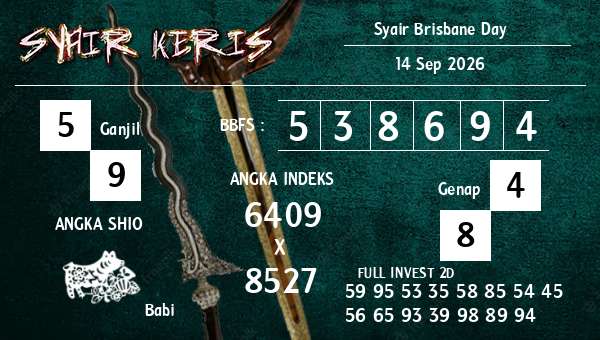  - Syair Brisbane Day