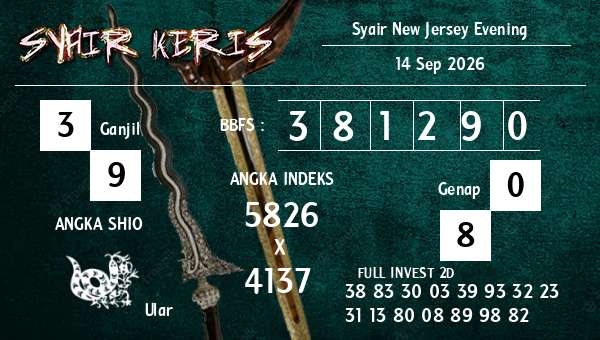- Syair New Jersey Evening