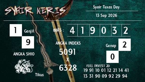 - Syair Texas Day