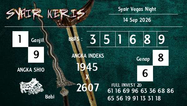  - Syair Vegas Night