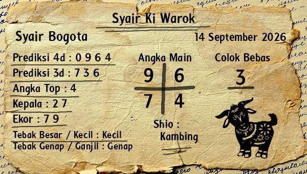 Syair Ki Warok - Syair Bogota
