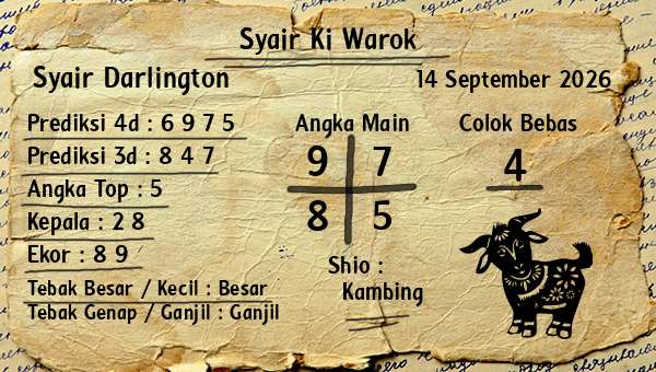 Syair Ki Warok - Syair Darlington